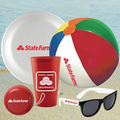 CUP-FUN-KIT-5 - Stadium cup, Beach Ball, Flying disc, Yoyo & Sunglasses